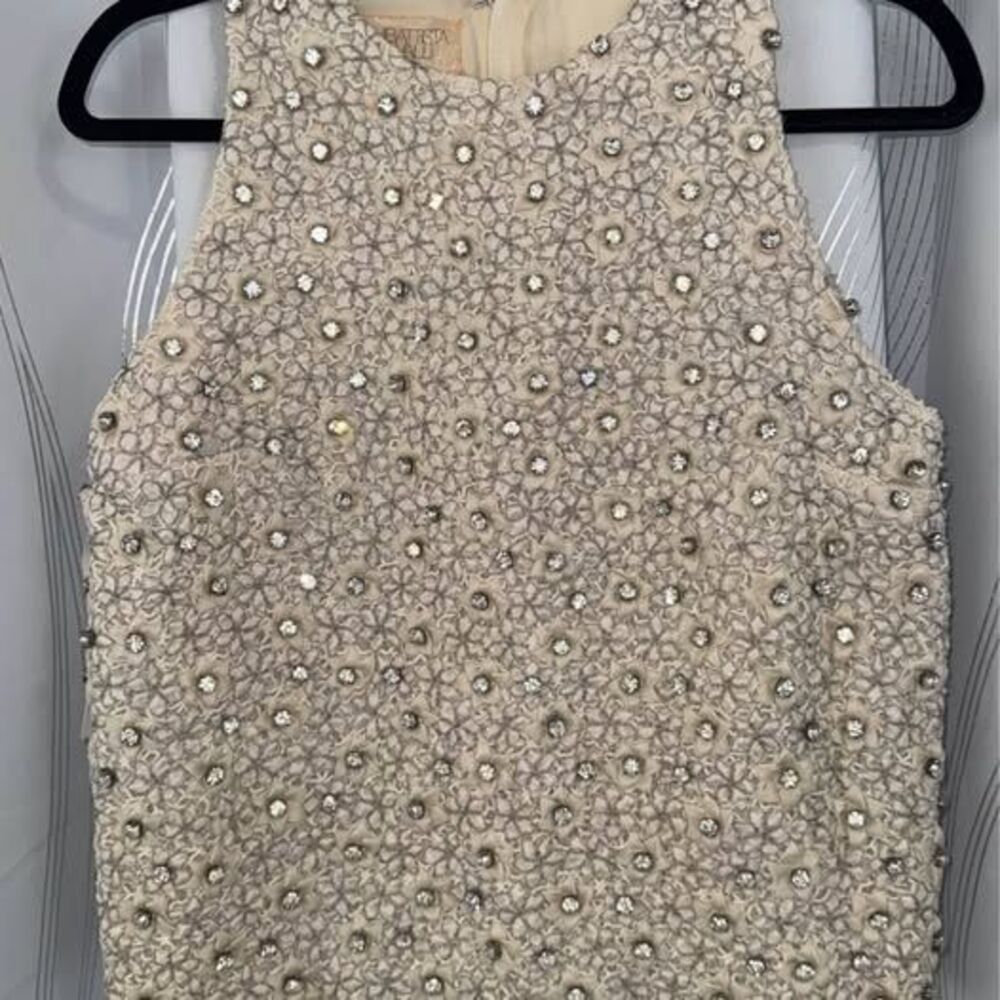 Giambattista Valli Crystal Embellished Sleeveless Top